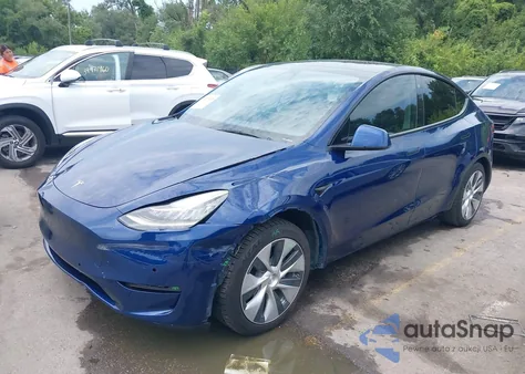 2022 Tesla Model Y Long Range Dual Motor All-Wheel Drive from USA, damaged, VIN 7SAYGAEE9NF363000